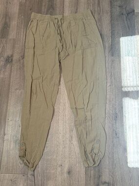 Cargo linen pants
